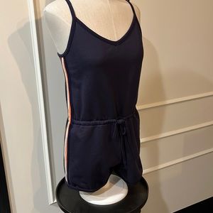 Adorable shorts jumper Navy with side stripes